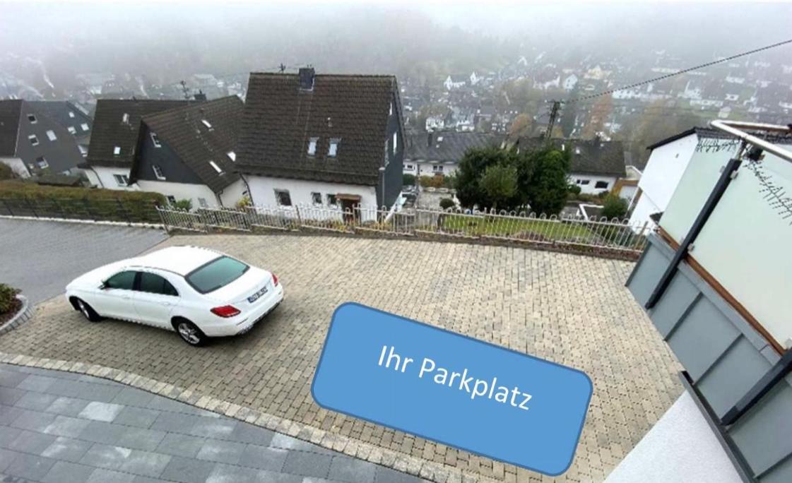 Wohnung mit Talblick, Ladestation E-Auto Siegen Exterior foto